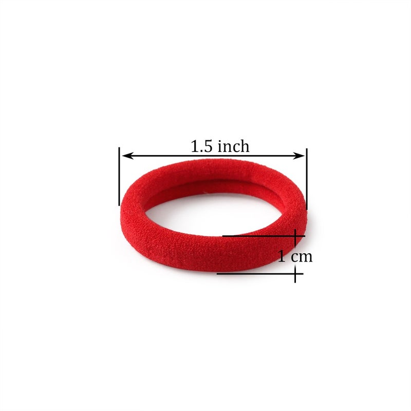 XIMA 60pcs Nylon Elastic Hair Ties Hair Ties Bands Rope No Crease Elastic Fabric Large Cotton Stretch Ouchless Ponytail Holders (60pcs-Tan(HT007-17)) - Image 3
